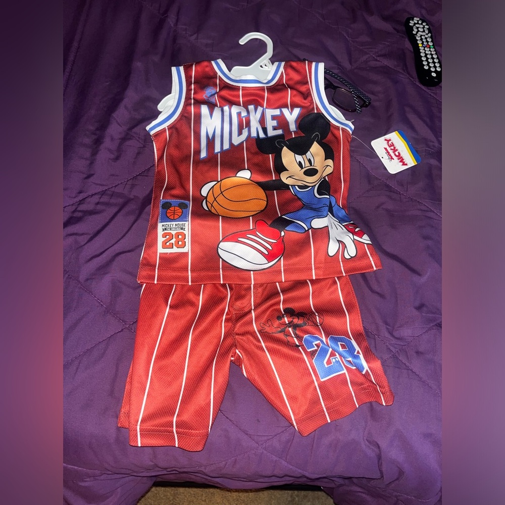 boys mickey mouse 2 piece set